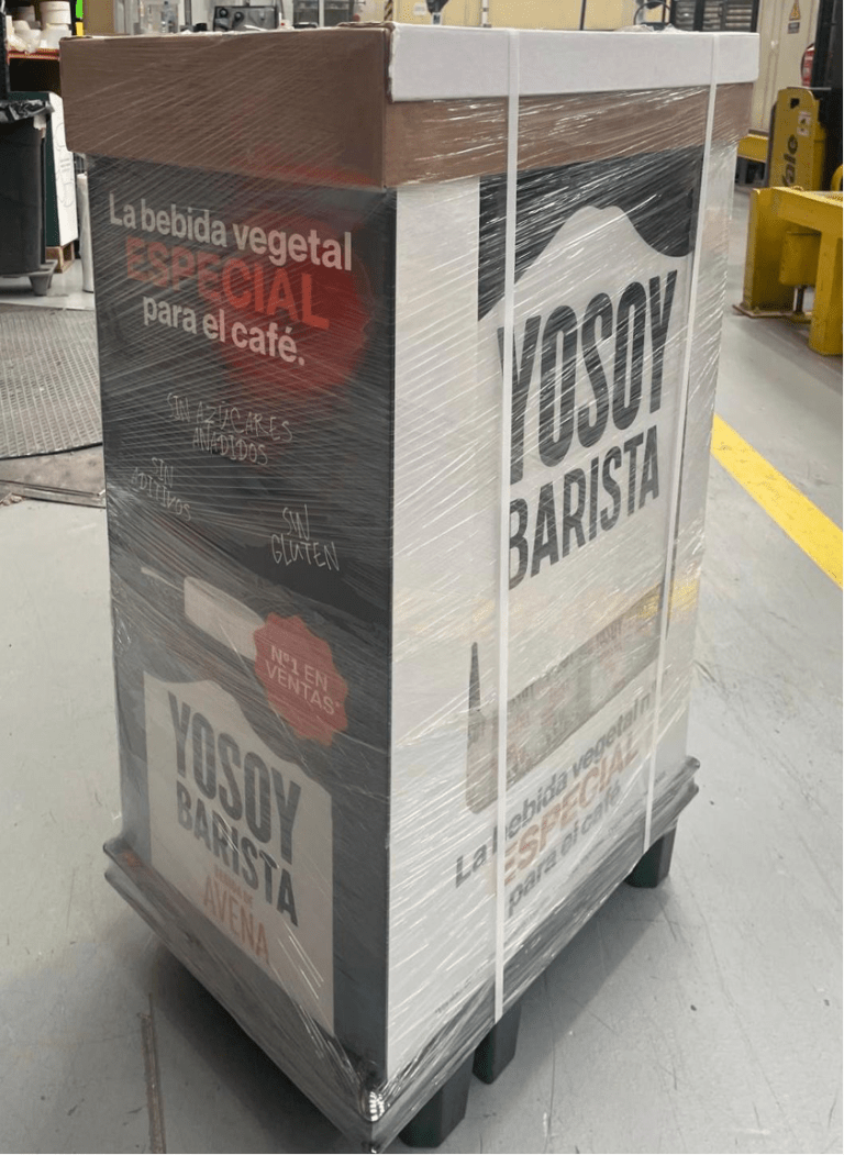 Expositor preparado para distribución comercial